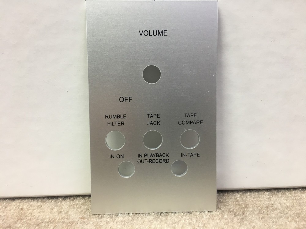 MCINTOSH C20 FRONT SMALL ALUMINUM PANEL