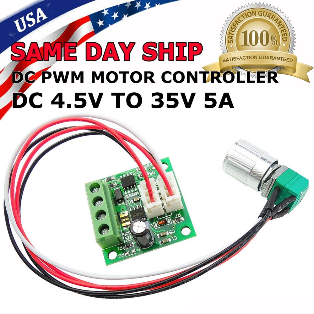 6V 12V 2A 30W DC Motor Speed Controller PWM Adjustable Variable Driver Switch