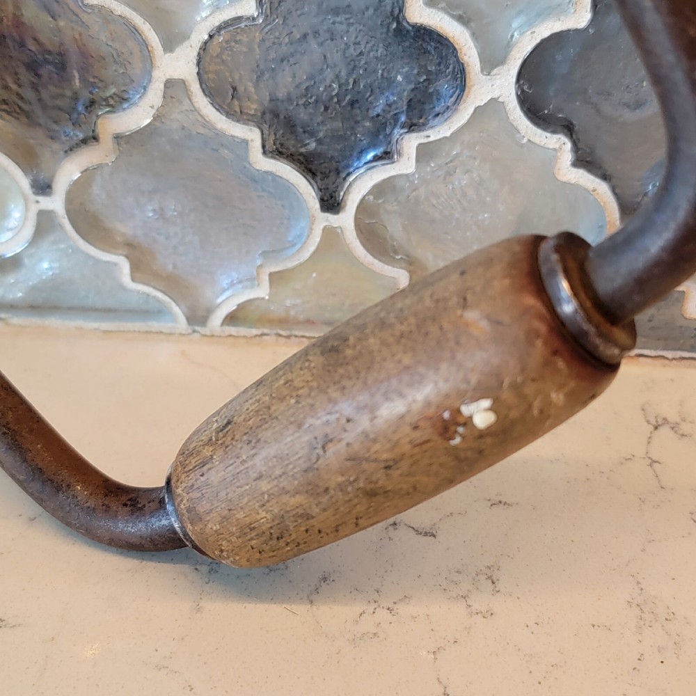 Antique 1920s Hand Drill Primitive Kitchen Tools Decorating