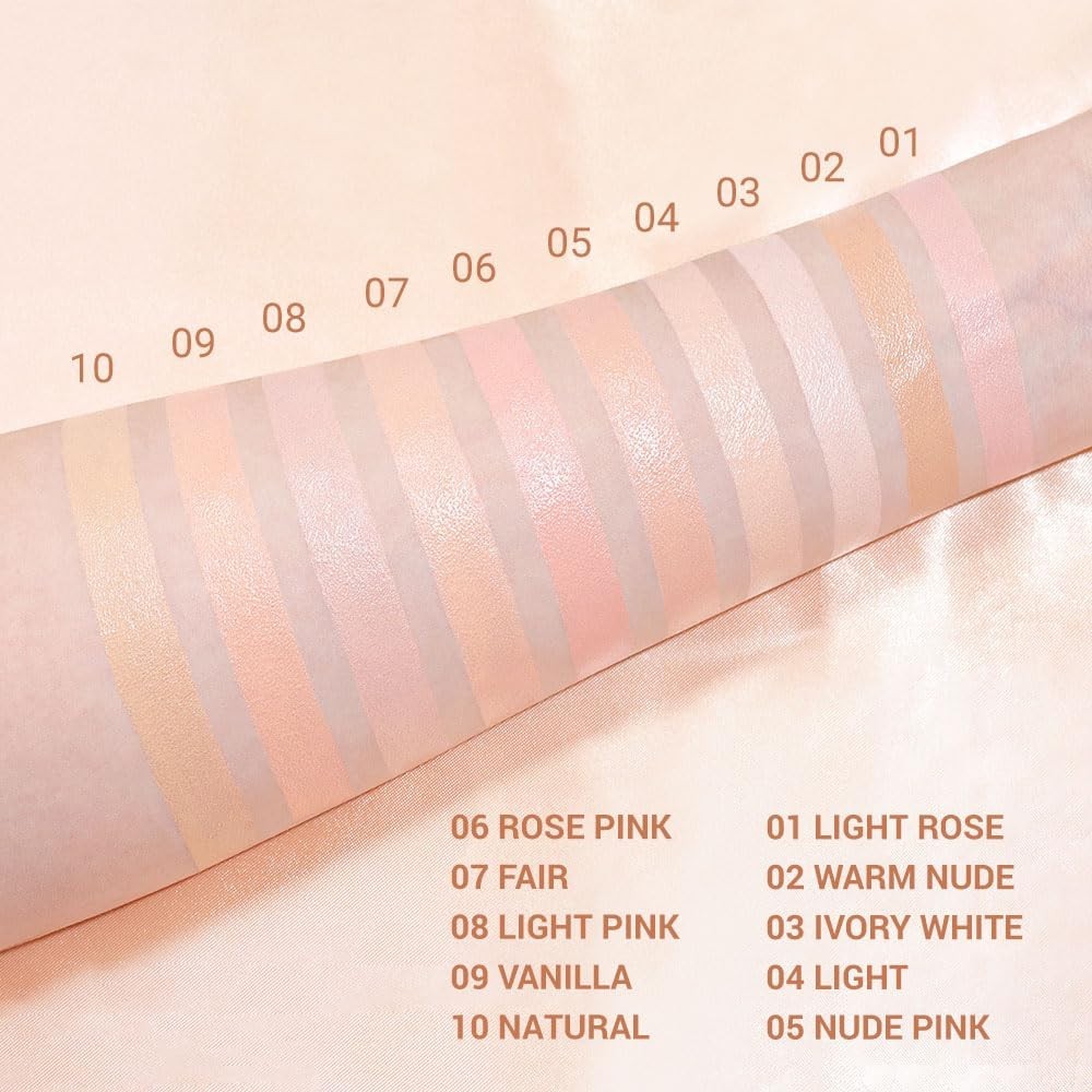 Under Eye Corrector Concealer Peach Tone FullCoverage Waterproof Circles Makeup