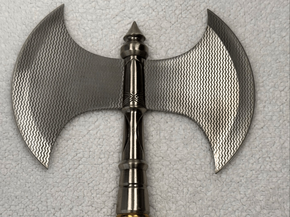 Double Blade Medieval Fantasy Fighting Axe