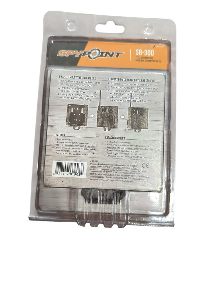 New Security Box Trail Cam SPYPOINT SB-300 Link Micro