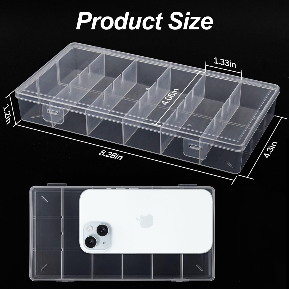 clear visible plastic storage box cosmetic tools storage box makeup tools fis...