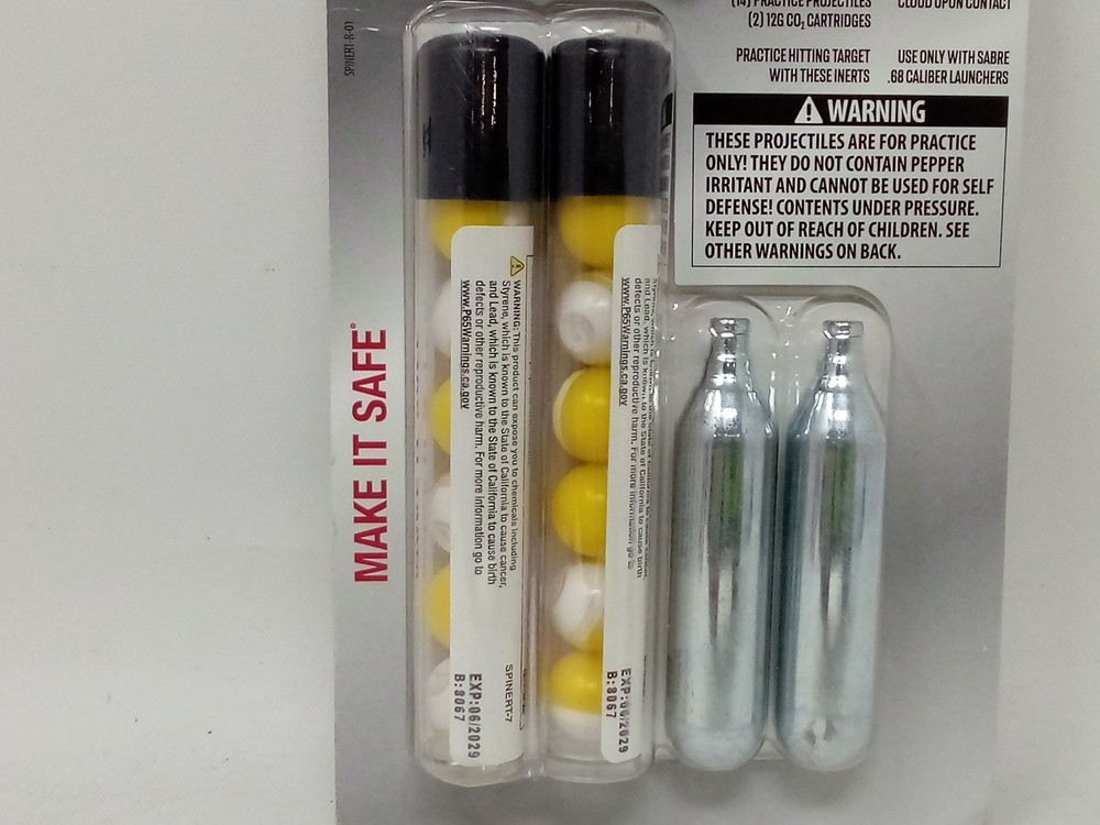 Sabre Training Projectile Refill Kit Inert Practice SPINERT-R-01