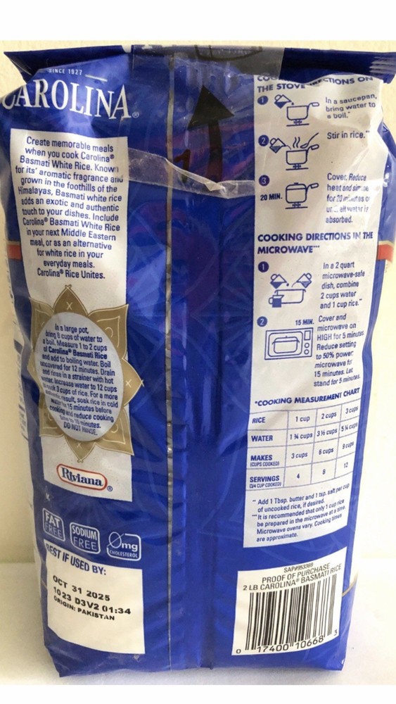 Basmati Rice/Basmati/Rice 2lbs.