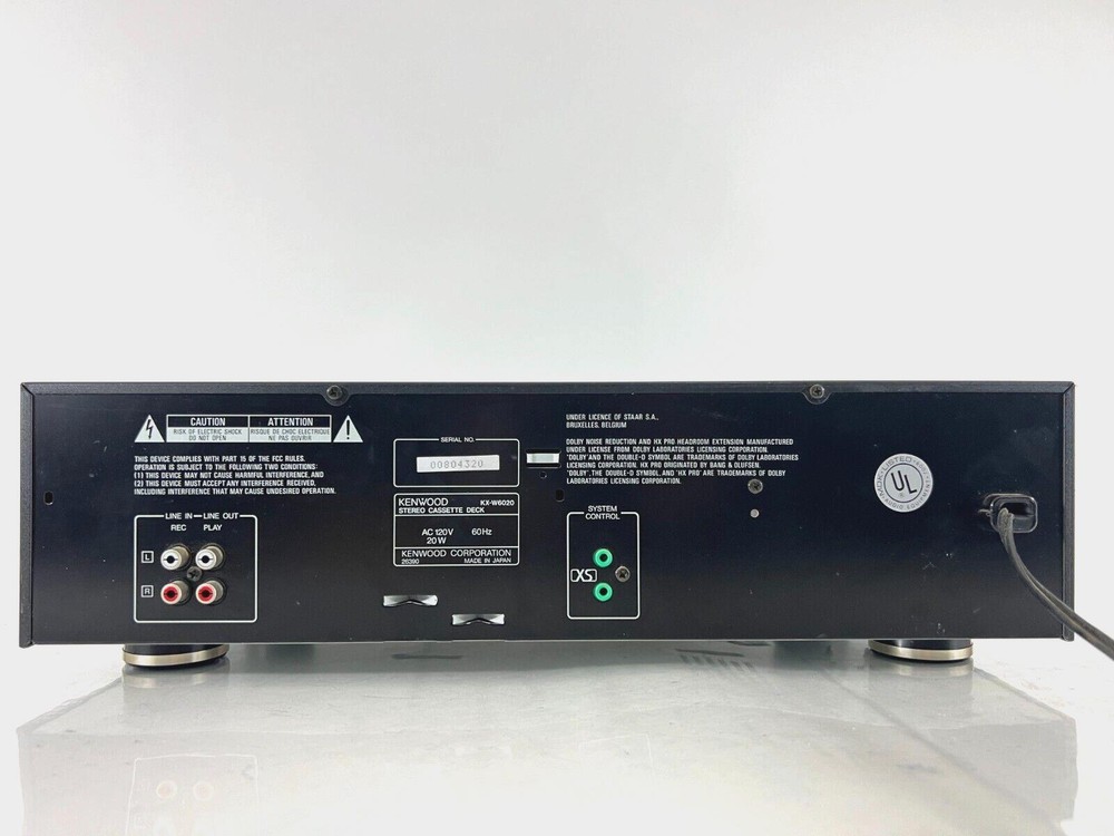 Kenwood KX-W6020 4 Head Dual Cassette Dolby NR Processor Deck | FF Does Not Work