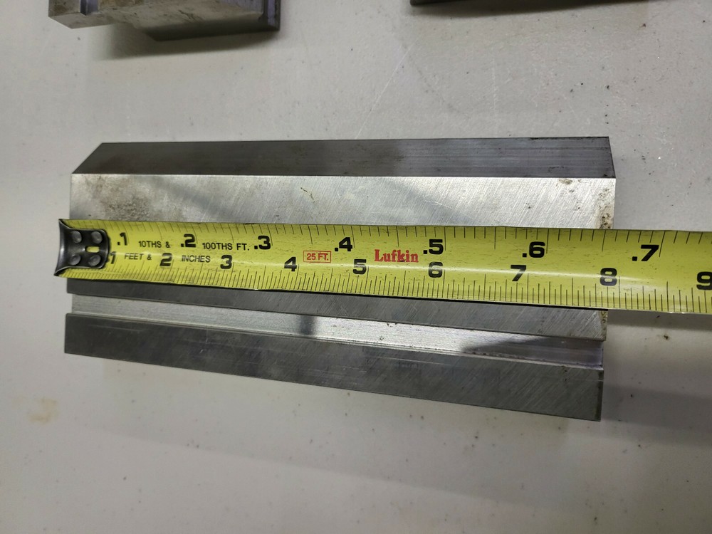 Standard Offset Press Brake Tooling Punch Sectionalized 9 Pieces totaling 33"
