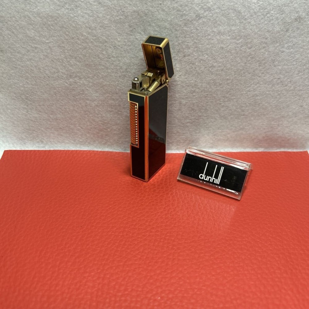 Overhauled Dunhill Rollagas lighter Black Gold without box