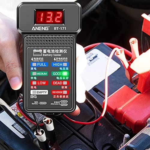 12V Car Battery Tester Digital Alternator Voltage-Analyzers Diagnostic Tool