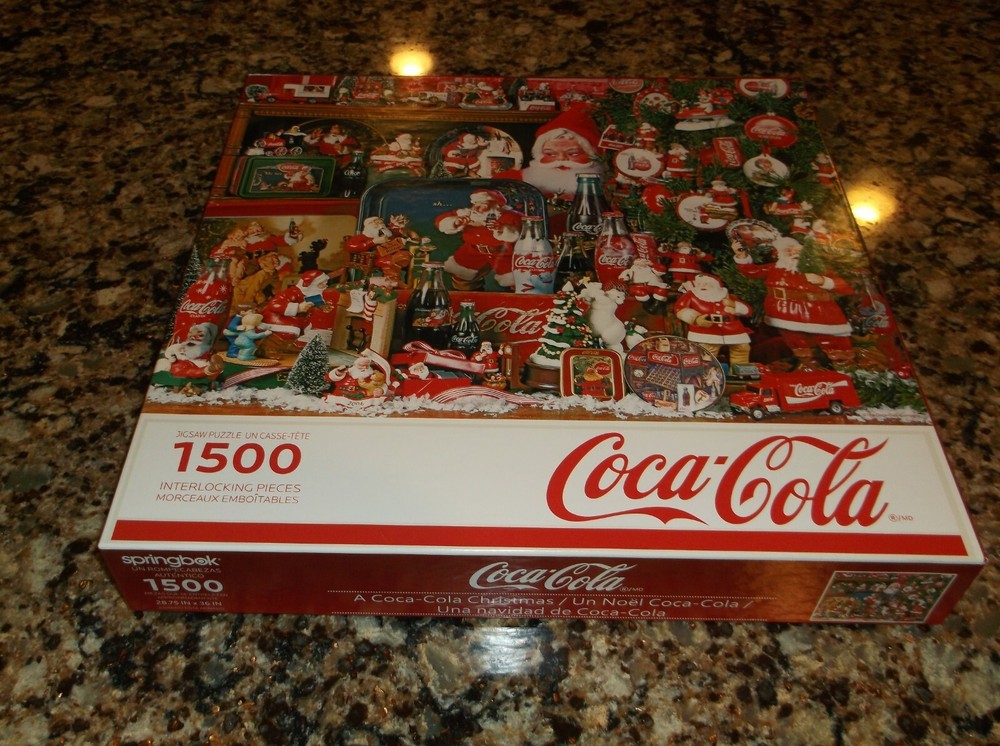 COCA-COLA CHRISTMAS 1500 PIECE SPRINGBOK INTERLOCKING JIGSAW PUZZLE 2013 COKE