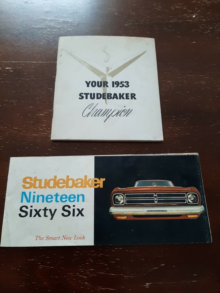 1953 Studebaker Manual And 1966 Studebaker Brochure