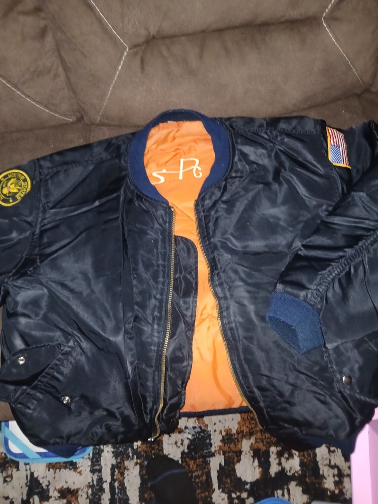 U.S. Army Ordnance Corps Bomber Jacket. Size Large.