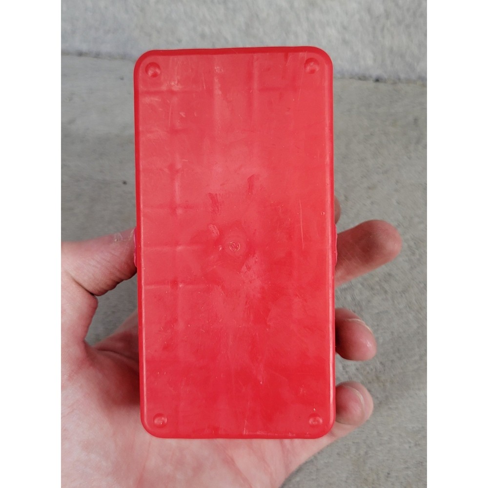 Red Plastic 50 Round Ammo Box Storage Case Small Caliber Ammunition Organizer