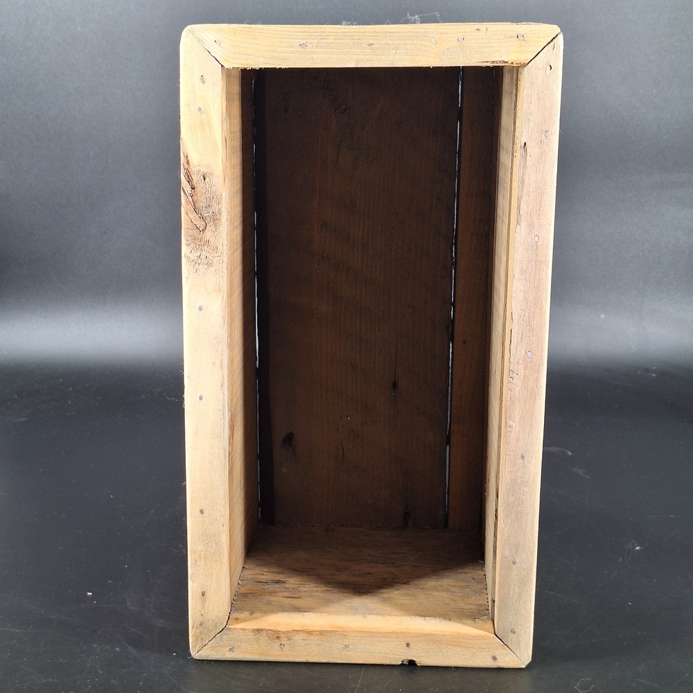 Rustic Distressed Wood Storage Box Planter Organizer Crate Home Decor