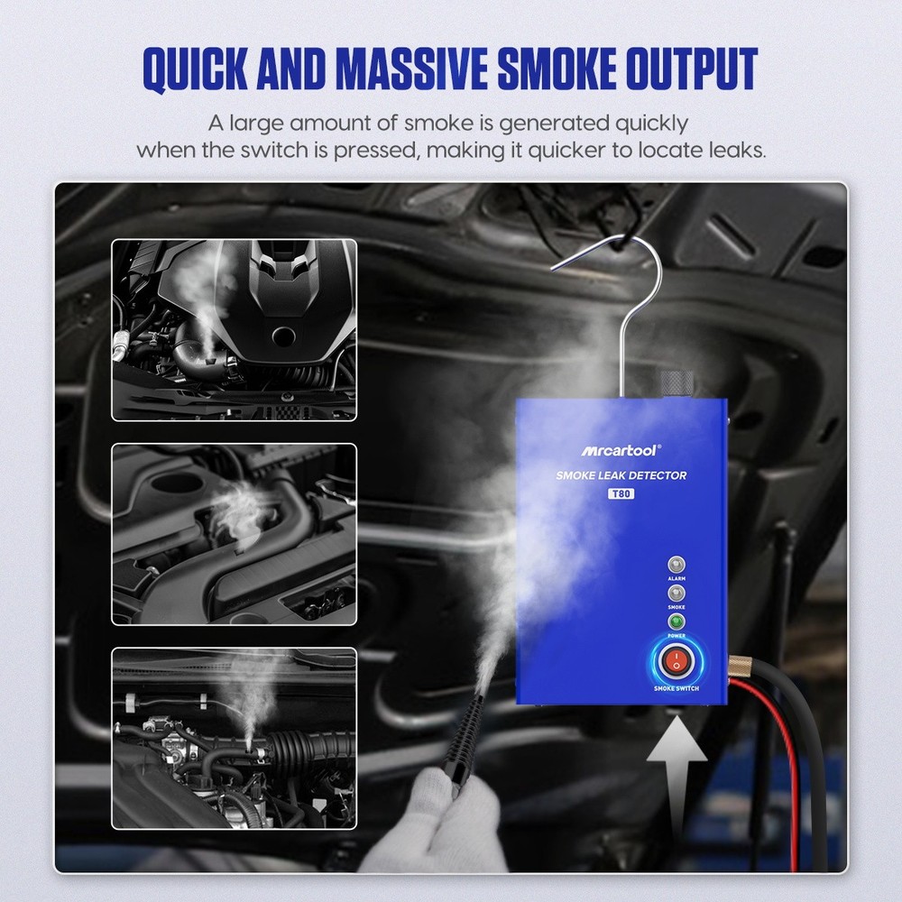 EVAP Smoke Machine Vacuum Diagnostic Tester Car Pipe System Leak Detection Tool