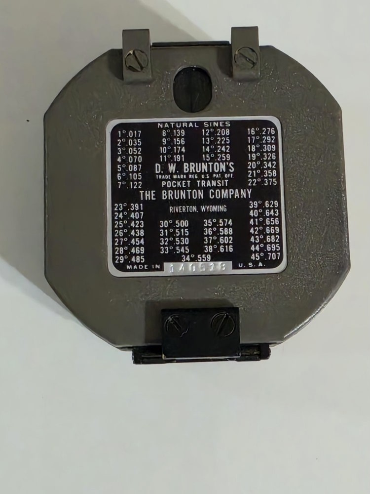 Brunton pocket transit compass