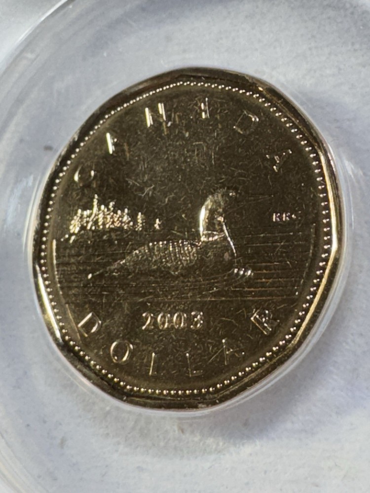 2003 Canada $1 Loonie Graded MS 68 by ANACS