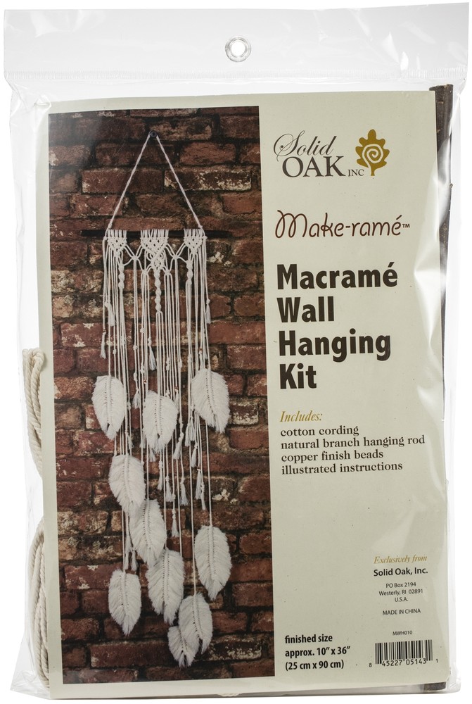 Macrame Wall Hanger Kit-Feathers (Pack of 1)