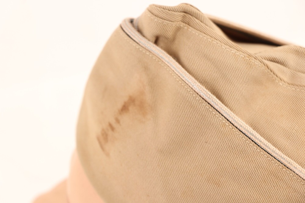 P160 WWII Tan Infantry Piped Named Overseas Cap