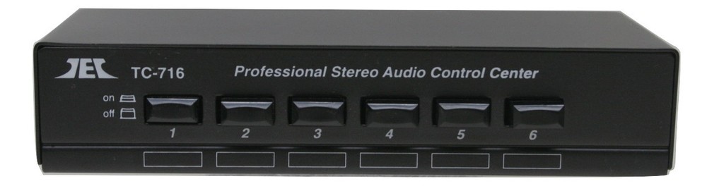 Technolink TC-716  6-Way Stereo Source Selector; BLACK Version