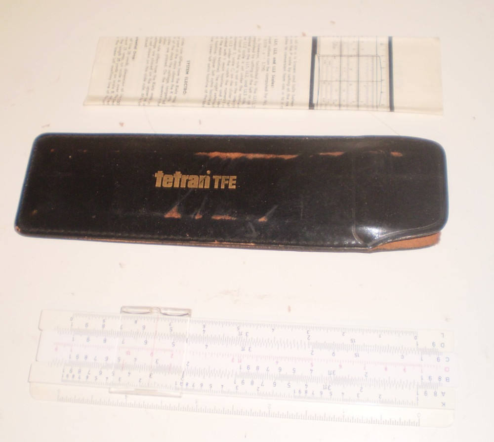 UTO Pocket Slide Rule with manual No 601