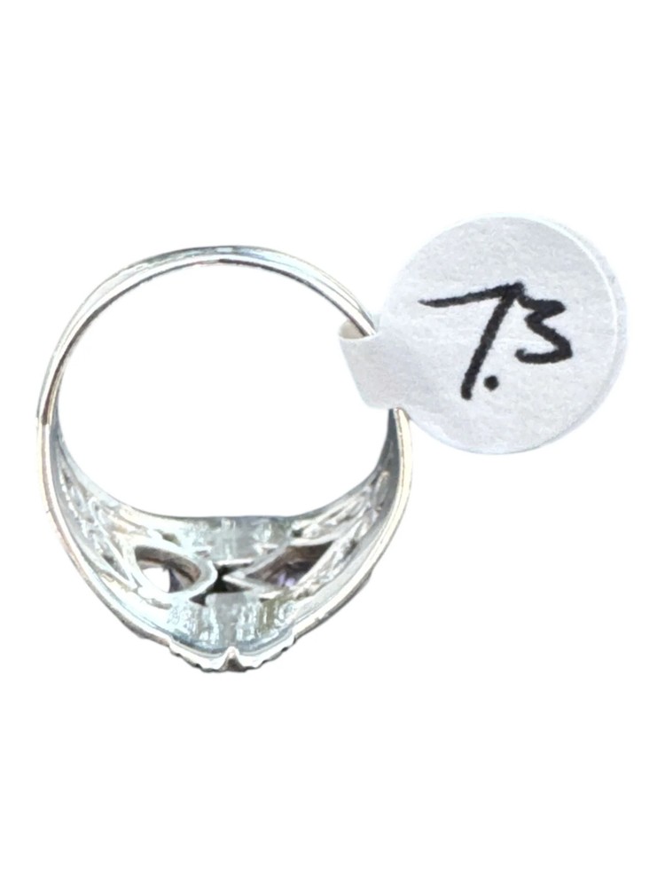 Amethyst Solid 925 Sterling Silver Ring 7.5