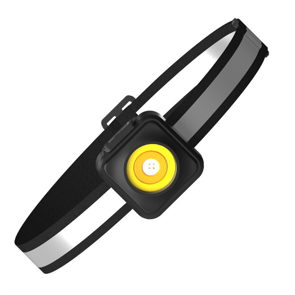 Mini LED Head Light 3-Mode Spray Gun Light Headlight With Reflective Stripe NEW