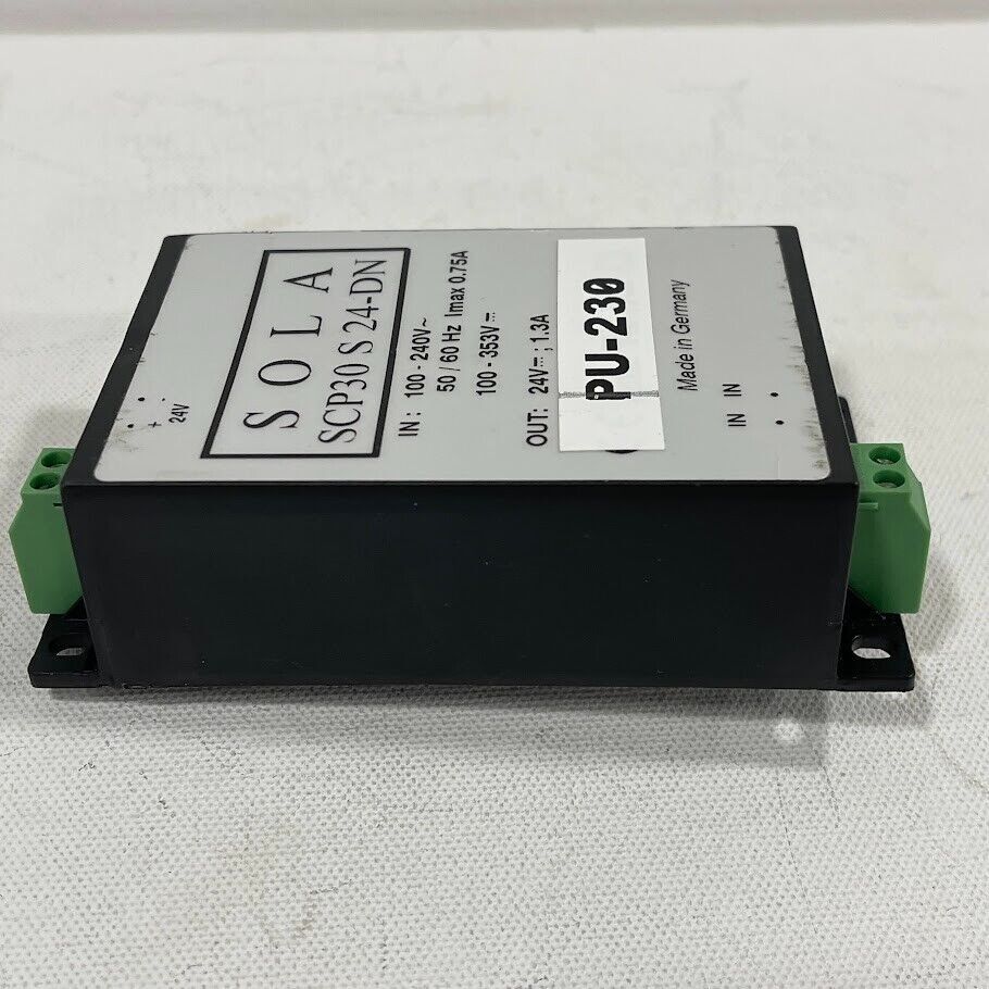 Sola SCP30 S 24-DN Power Supply Input: 100-240VAC Output: 24VDC