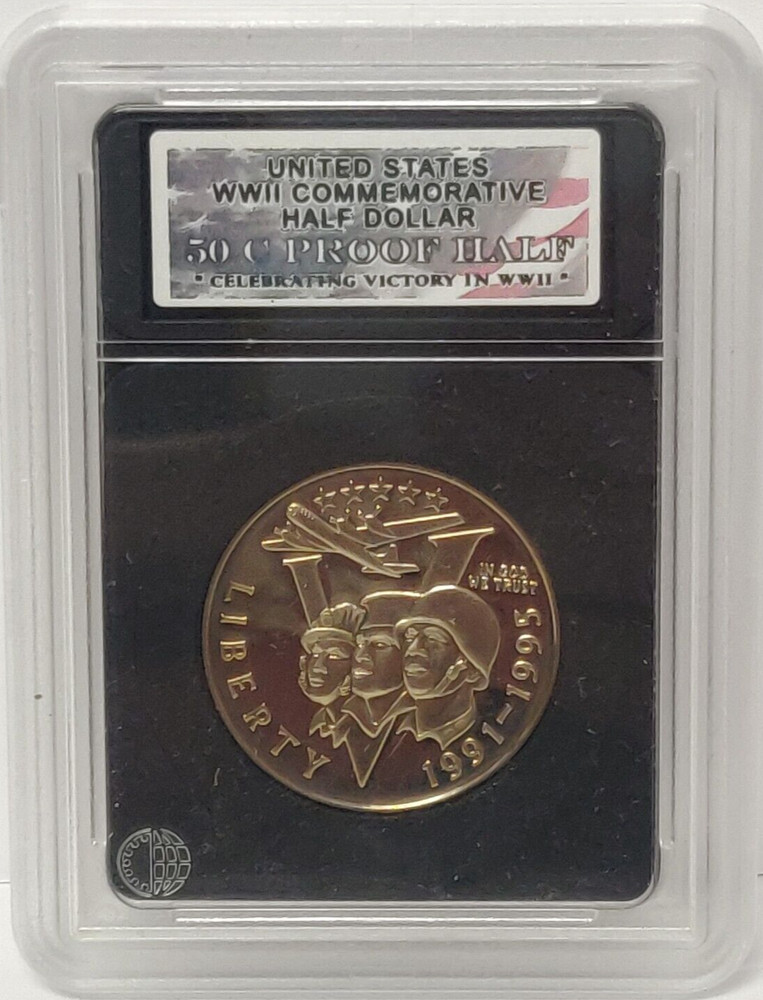 1995 PROOF HALF DOLLAR WORLD WAR II COMMEMORATIVE