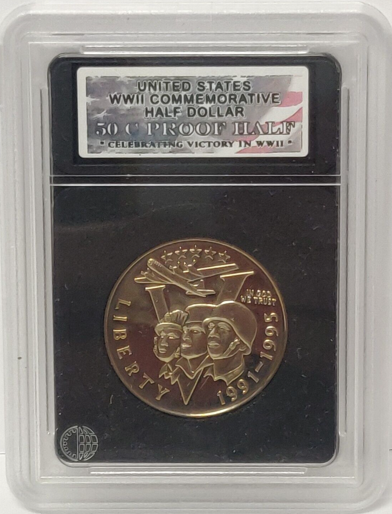 1995 PROOF HALF DOLLAR WORLD WAR II COMMEMORATIVE