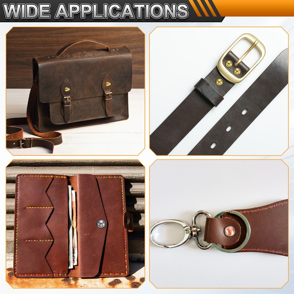 20Set Round Head Button Stud Screw 5mm Chicago Screws Button Rivets Gold