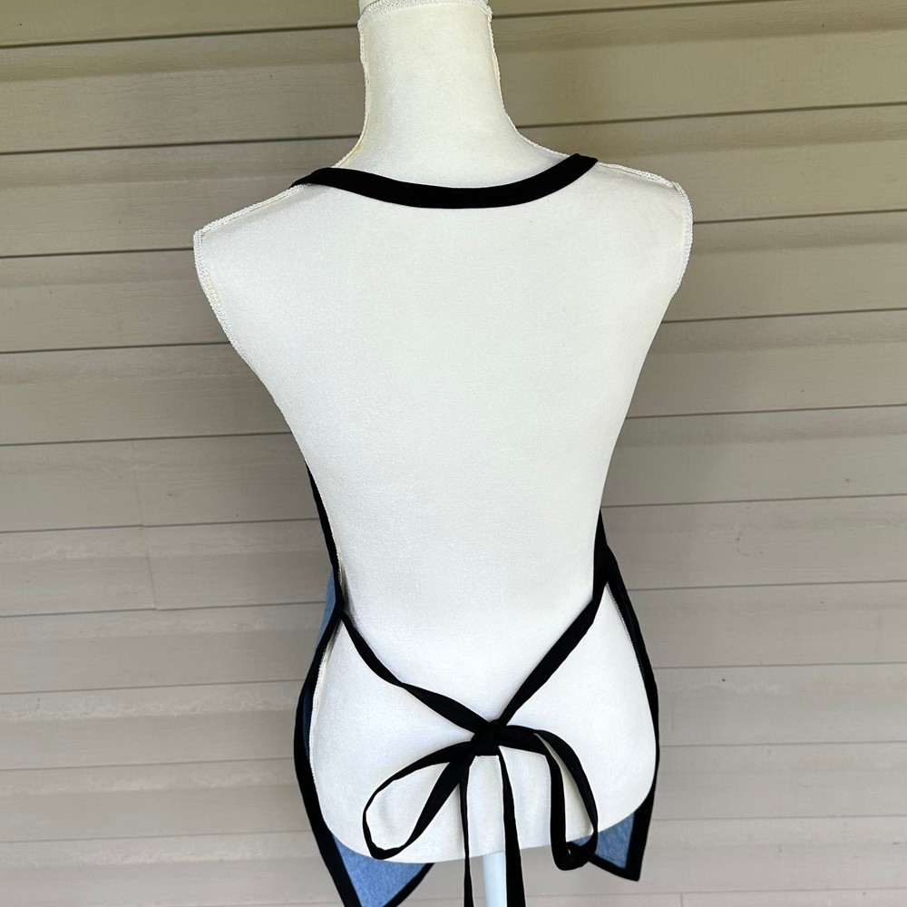 Handmade NFL Ravens Apron Recycled Denim Pockets