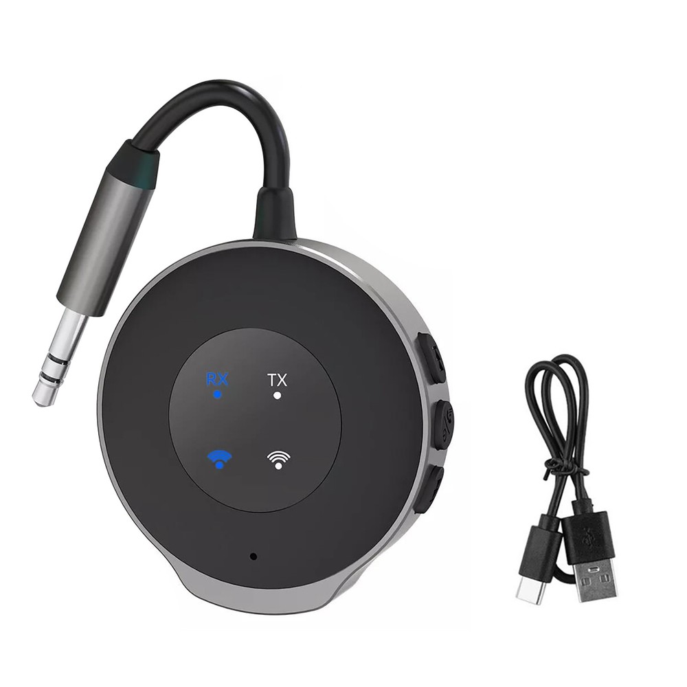 Bluetooth 5.3 Wireless Audio Transmitter Receiver Car Aux Adapter 3.5mm Jack