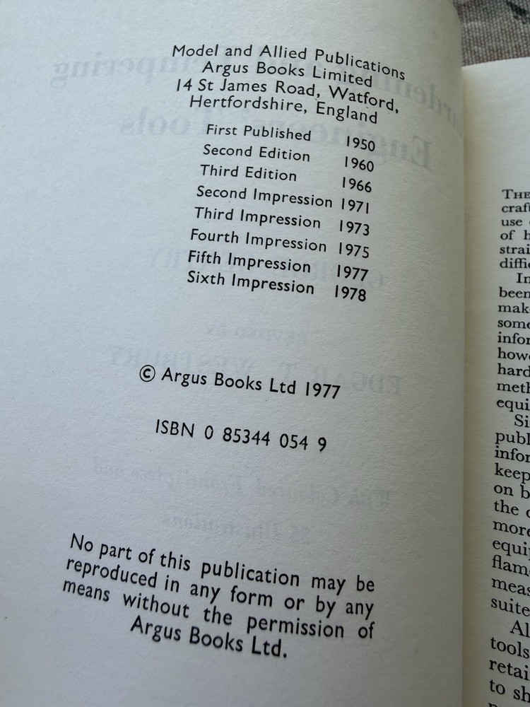 1978 Hardening & Tempering Engineers Tools Metal Forge Illus 47 pp.