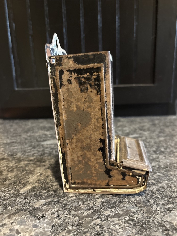 Metal Tin Match Holder