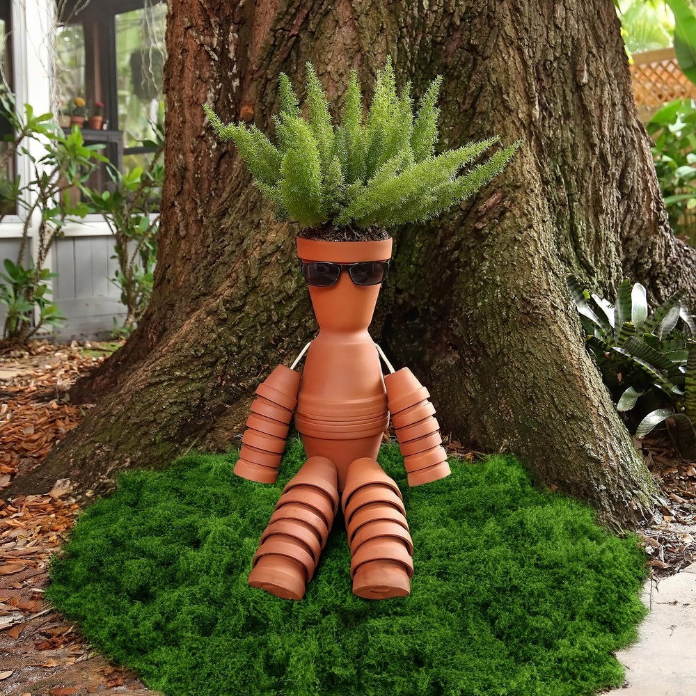 Draupnir Fake Green Moss for Plants Indoor, 5.3OZ Light