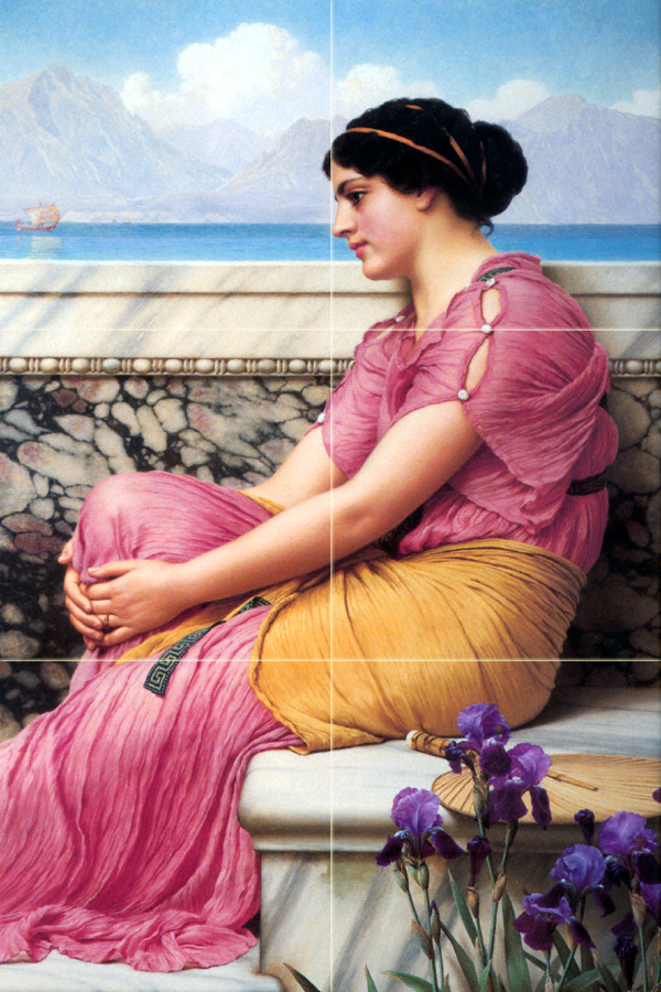 Art John Godward Mural Ceramic Backsplash Bath Tile #1396