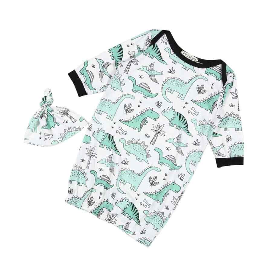 2Pcs Newborn Sleepwear Dino theme