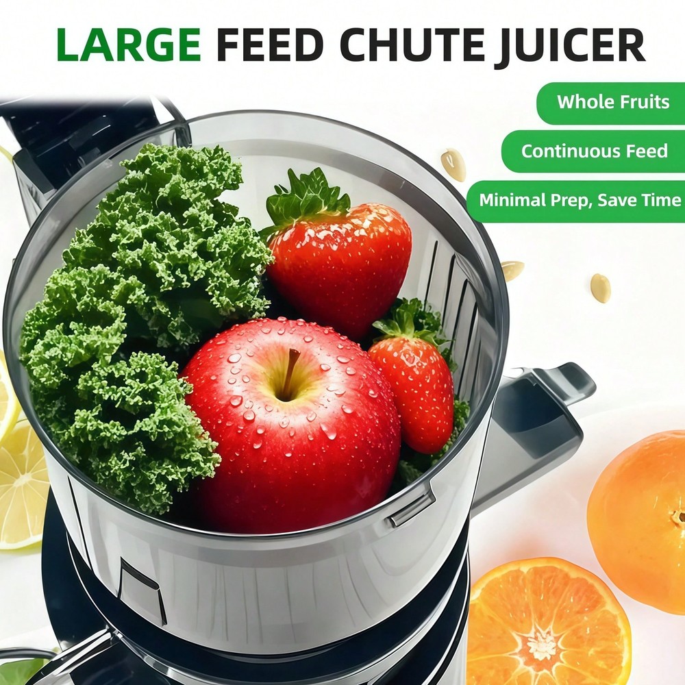 celiberry Cold Press Juicer Machines, Compact Slow Masticating Juicer-FGQA