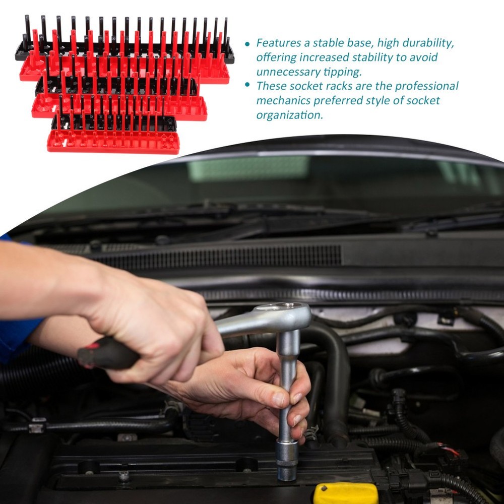 6 Pcs Socket Organizer Set Storage Tray Sockets Holders Organizers