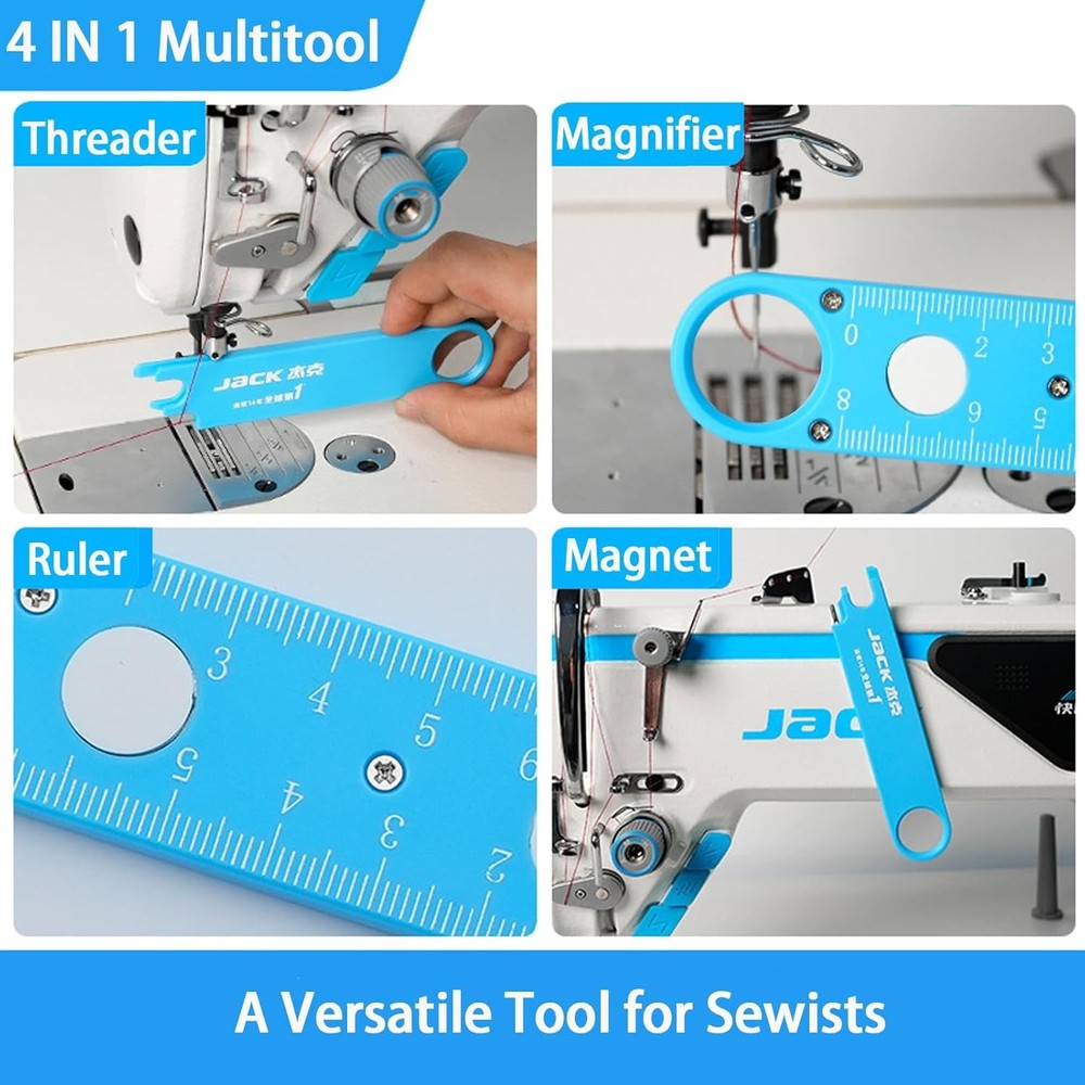Quick Automatic Needle Threader for Sewing Machine, 4 in 1 Multitool with Built-