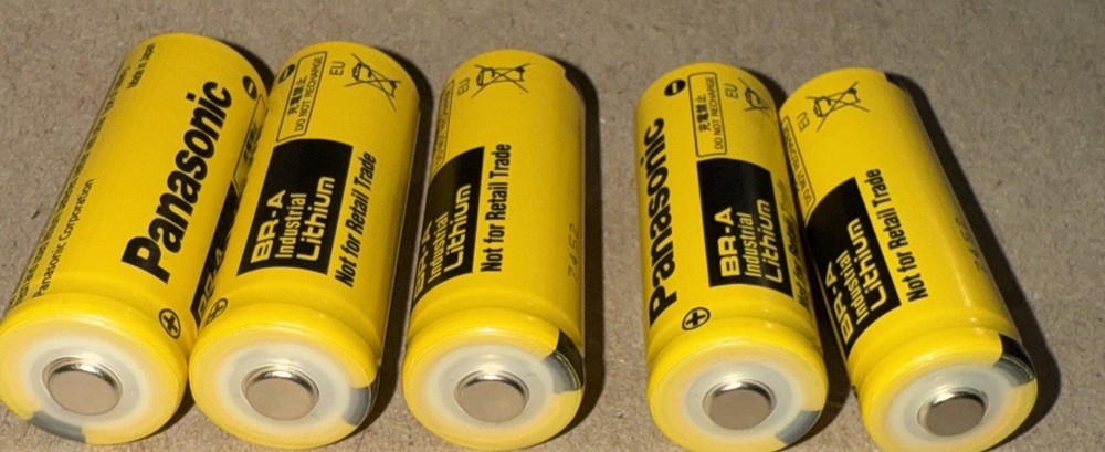 5 PANASONIC BRA INDUSTRIAL LITHIUM BATTERY