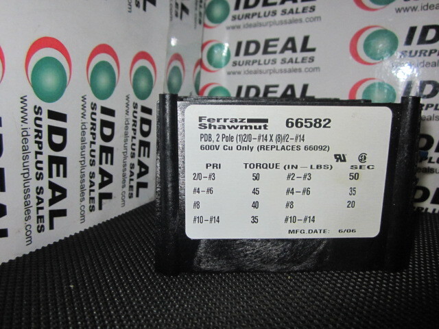 FERRAZ SHAWMUT 66582 BLOCK USED