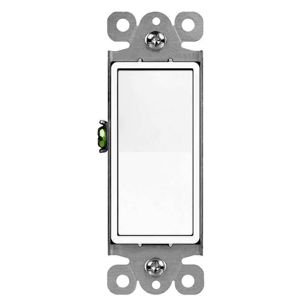 10Pack Decorator Paddle Rocker Light Switch Single Pole 15A 120V In Wall Bedroom