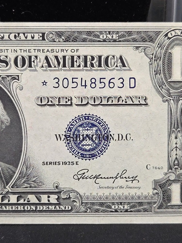 1935-E Silver Certificate Star Dollar 1.00 Nice UNC