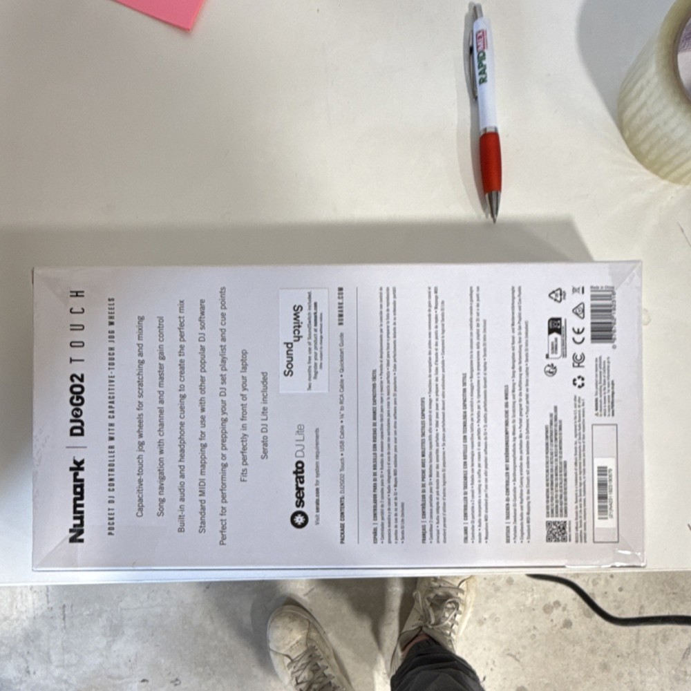 Numark DJ2GO2 Touch Portable Double Deck Controller Touch-Capacitive Jog Wheels