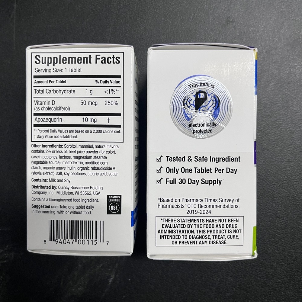 Prevagen 10mg CHEWABLE Tablets (2 Bottles) 30 Count ea - 2 Months' Supply