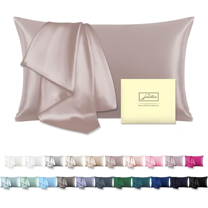 Silk Pillowcase Smooth Soft Durable Easy Clean Luxury Gift Perfect All New