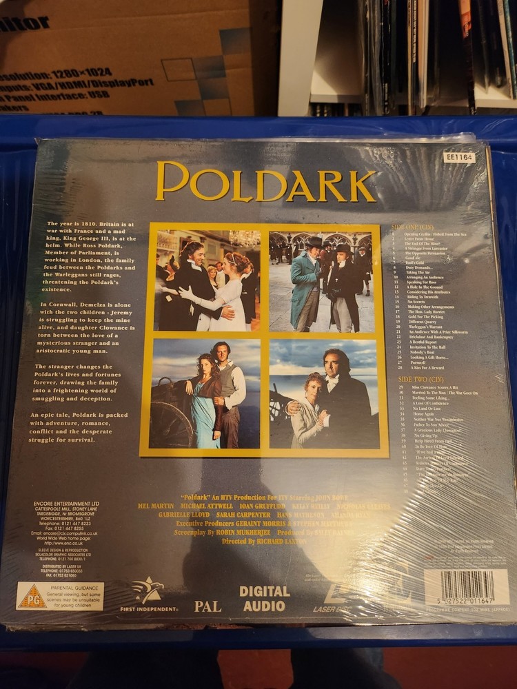 Poldark SEALED Laserdisc