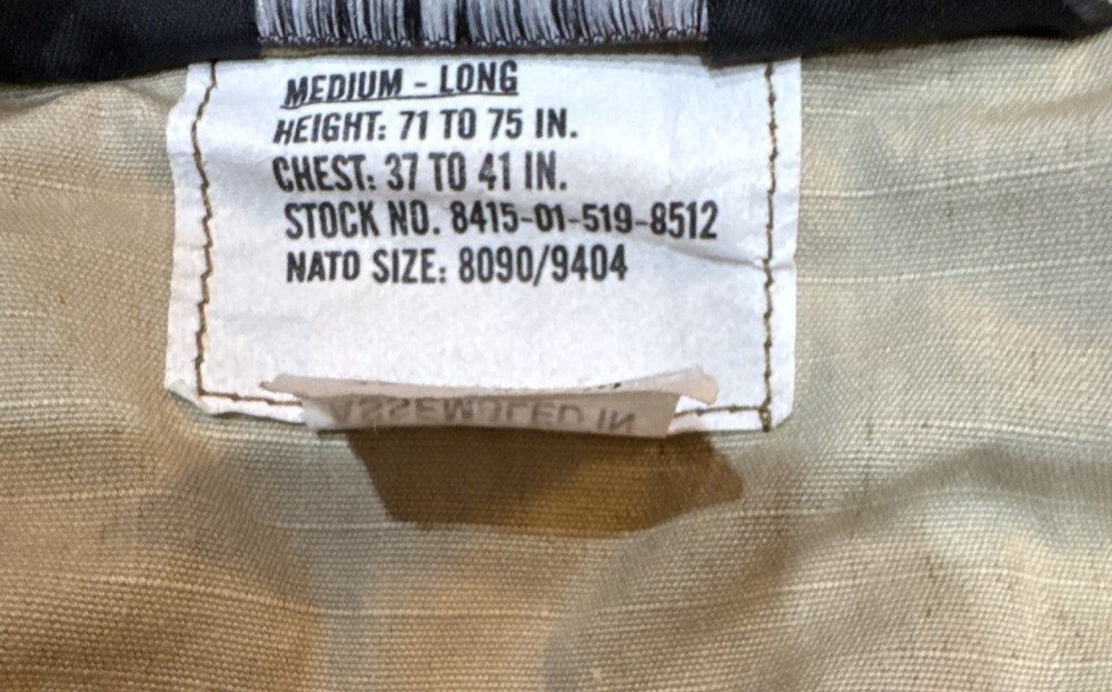 Atlanco Tru-Spec Military Uniform Size Medium Long Combat Tactical Response Camo